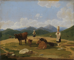 Auf der Alm by Wilhelm von Kobell