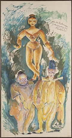 Aus der Pantomime "Untergang des Abendlandes" (zwei Clowns und Tänzerin) by Emil Orlík