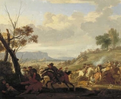 Battle of Imperial and Turkish Troops by Jan van Huchtenburgh