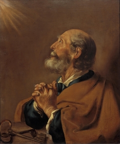 Biddende Petrus by Hendrick Bloemaert