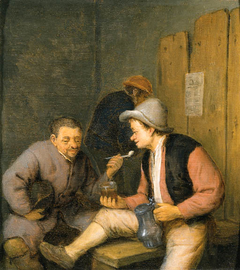 Boors smoking in a Tavern by Adriaen van Ostade