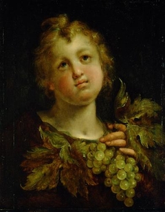 Boy with Grapes by Hans von Aachen