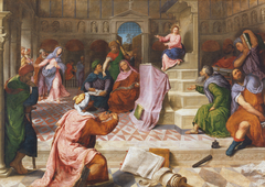 Christ Disputing in the Temple by Paris Bordone