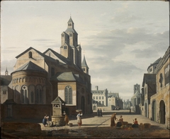 Church of Saint Cecilia, Cologne by Gerrit Adriaenszoon Berckheyde