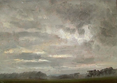 Cloud Study over Fields by Johan Christian Dahl