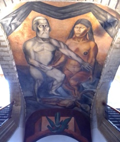 Cortés y La Malinche by Jose Clemente Orosco