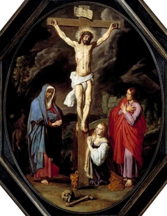 Crucifixion with Mary, St John and the Magdalene by Pieter Lastman