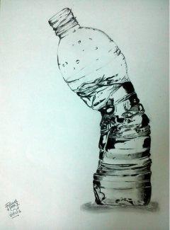 Crushed Bottle.. by Rama Varma