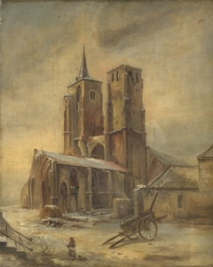 De ruïnes van de kerk van het St.Antoniusklooster te Maastricht by Alexander Schaepkens