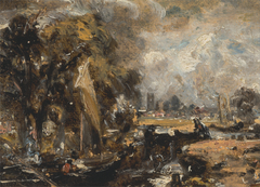 Dedham Lock by John Constable