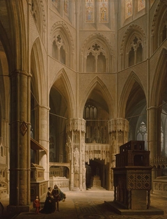 Der Chor der Westminster Abbey in London mit dem Grabmal Eduards des Bekenners by Max Emanuel Ainmiller