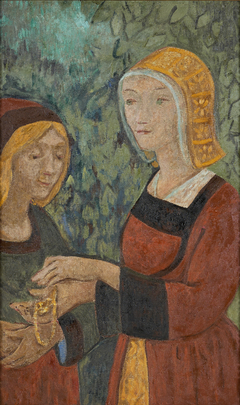 Deux Bretonnes au collier d’or by Paul Sérusier