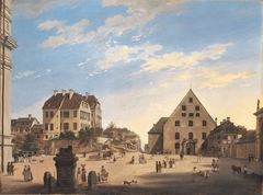 Die Alte Reitschule mit dem Café Tambosi im Jahr 1822 by Domenico Quaglio the Younger