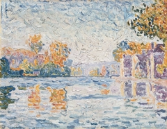 Die Seine bei Samois (Studie) by Paul Signac