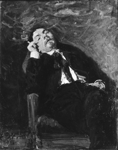 Doffen Dahl, asleep by Erik Werenskiold