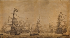 Dutch Battleships by Willem van de Velde the Elder