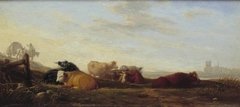 Dutch Landscape with Cattle by Augustus Wall Callcott