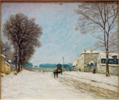 En hiver, effet de neige by Alfred Sisley