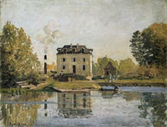 Factory on the Banks of the Seine, Bougival by Alfred Sisley