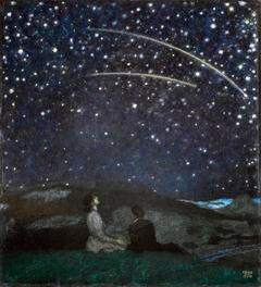 Falling stars by Franz Stuck