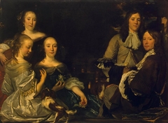 Family Portrait by Abraham Lambertsz van den Tempel