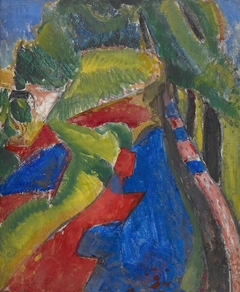 Fauve Landscape with Red and Blue by Alfred Maurer