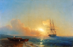 Fishermen on the Beach by Ivan Ayvazovsky