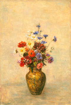 Flowers in a Vase by Odilon Redon