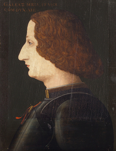 Galeazzo Maria Sforza (1444-1476), Herzog von Mailand, im Profil by Anonymous