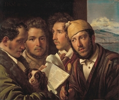 Gazette readers in Naples by Orest Kiprensky