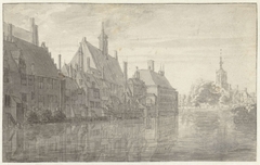 Gezicht op de gebouwen van het Binnenhof te 's-Gravenhage by Joris van der Haagen