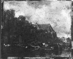 Gezicht op Dordrecht by Jacob Maris