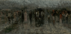 Gloomy Fair I. (Outcasts) by László Mednyánszky