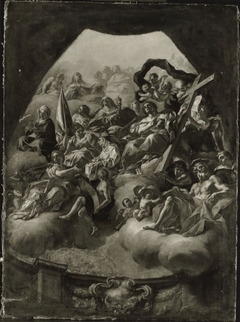 Heiligenhimmel (Ölskizze) by Francesco Solimena