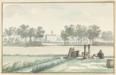 Het kasteel Ter Hooge op Walcheren by Aert Schouman