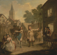 Hob Continues Dancing in Spite of his Father by John Laguerre