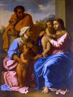 Holy Family with St Elizabeth and St John the Baptist by Nicolas Poussin