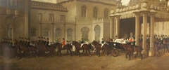 HRH Albert Edward, Prince of Wales (later King Edward VII), in a Carriage Procession at Brighton Pavilion by John Edward Chapman Mathews