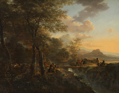 Italian Landscape with a Draughtsman by Jan Both