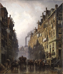 Jodenbuurt in Amsterdam by Eduard Alexander Hilverdink