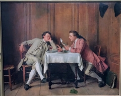 La Confidence, époque de Louis XV by Jean-Louis-Ernest Meissonier