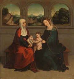 La Virgen el Niño y Santa Ana by Juan Correa de Vivar