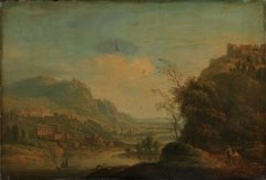 Landscape from the Rhine by Christian Georg Schütz