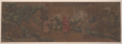 Landscape Painting of Figure in Woodland Setting by Anonymous