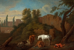 Landscape with a Sleeping Boy by Karel Dujardin