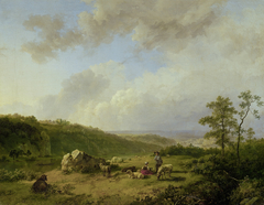 Landscape with an approaching Rainstorm by Barend Cornelis Koekkoek