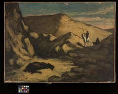 Landscape with Don Quixote and the Dead Mule by Honoré Daumier