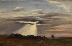 Landschaft bei Abendstimmung by Eugen Bracht