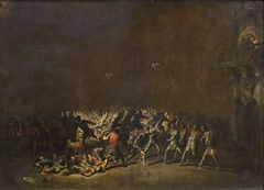 Le festin des Atrides by Leonaert Bramer