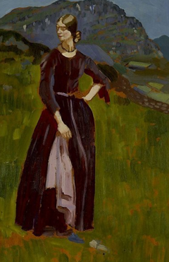 Lily on the mountainside, Blaenau Ffestiniog by Augustus John